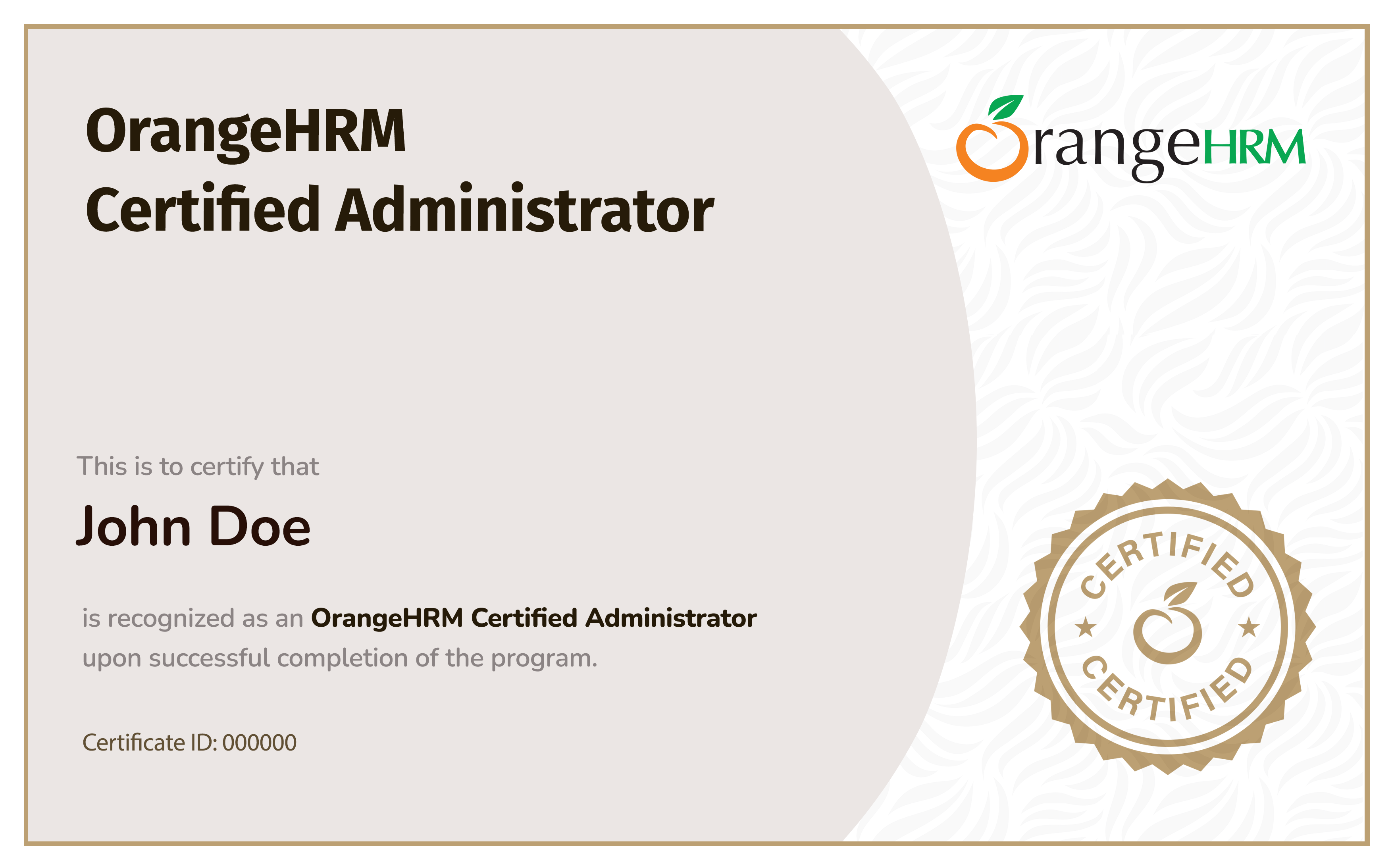OHRM Certified