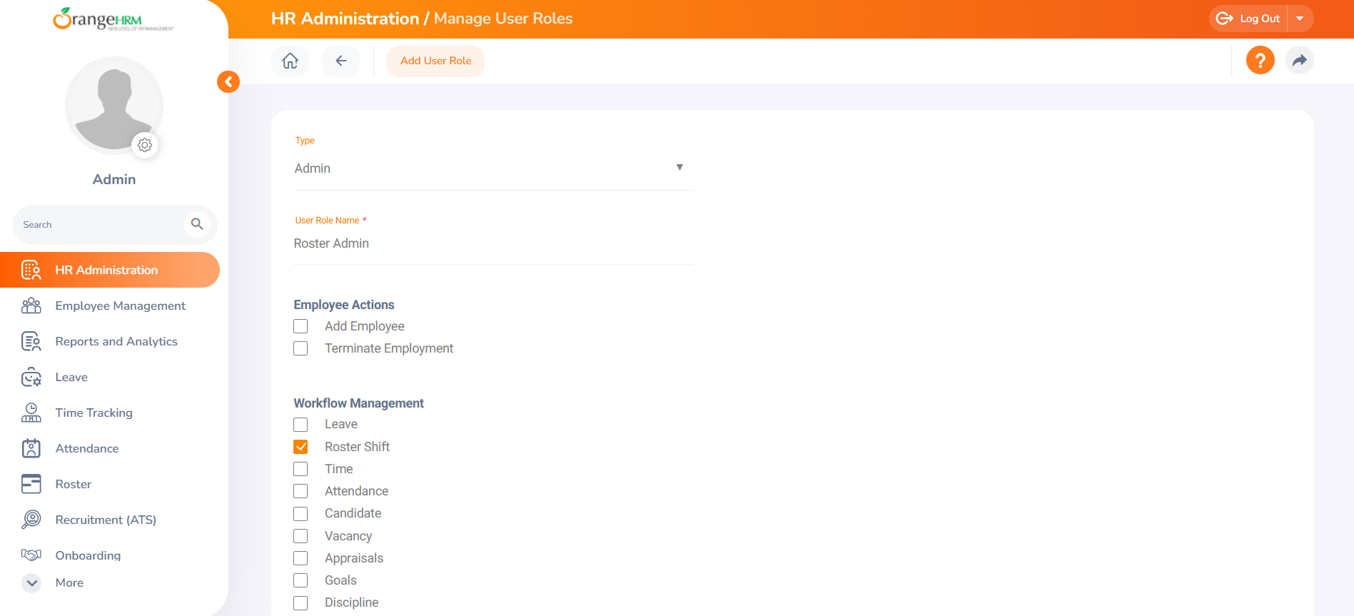 Roster Admins